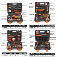 ZM 1012 Juego de 13 piezas Venta caliente Juego de caja de herramientas profesional multifuncional para el hogar Juego de herramientas de mano de alta calidad