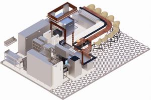 La <span class=keywords><strong>Cesar</strong></span> Professional Fast <span class=keywords><strong>Food</strong></span> Restaurant Kitchen Project Chefwin Design and Supply Fast <span class=keywords><strong>Food</strong></span> Counter Source d'alimentation électrique - Product Image 5