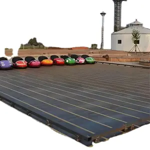 정원 학교 운동장 공공 장소 놀이 공원용 전기 야외 범퍼카 2 인승 바닥 모형 놀이 기계