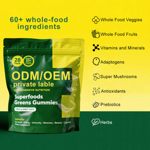 Superventas de fábrica para la salud de los adultos, vitamina digestiva y que aumenta la inmunidad, venta al por mayor, superalimento, suplementos de gomitas vegetales verdes - Product Image 3