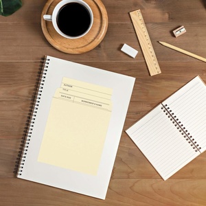 Juego de Bolsillos y Tarjetas para Biblioteca, Personalizables, en Blanco con Líneas para Registrar la Fecha de Devolución del Libro, Tarjeta de Seguimiento de Préstamos, Catálogo - Product Image 5