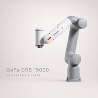 Cobot ABB GoFa CRB 15000, charge utile 12 kg, portée 1,27 m, ultra-précision pour le collage, le scellement, la soudure laser et la découpe.
