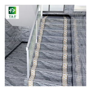 Carreaux de porcelaine <span class=keywords><strong>pour</strong></span> escaliers de luxe, hall d'hôtel, 1200*300*170, Philippines, carreaux de céramique <span class=keywords><strong>pour</strong></span> escaliers, brillant, mélange de couleurs - Product Image 1