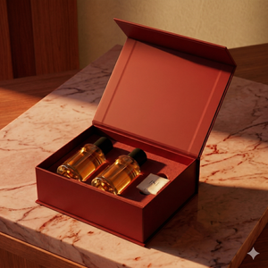 Scatola di Cartone Bianco Premium <span class=keywords><strong>per</strong></span> Profumo con Finestra, Confezione di Lusso Personalizzata <span class=keywords><strong>per</strong></span> Fragranze, Ideale come Regalo di San Valentino - Product Image 3