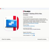 Chat 24/7, Parallel Desktop 26 Business Versione Completa, Installazione su Disco a Vita per Mac