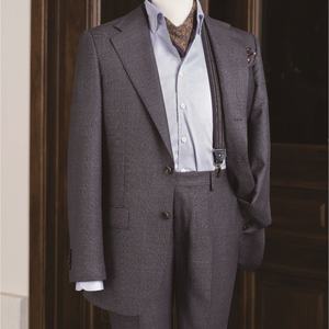 Лидер продаж, итальянский однобортный костюм с нагрудными лацканами, 2 шт., мужской костюм в классическом стиле, итальянский тканевый Костюм Джентльмена на заказ - Product Image 2