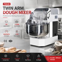 Pétrin commercial à double bras de table pour pain, pizza, farine, blé, maïs, lait, noix – Mélangeur alimentaire à spirale