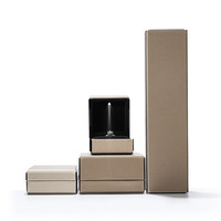 Boîte à bijoux en carton personnalisée avec éclairage LED de luxe, boîte de rangement pour bijoux