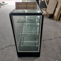Table de présentation pour magasin de détail, robuste, étanche, avec éclairage LED lumineux, étagères multicouches en verre trempé, pour la mise en valeur des produits