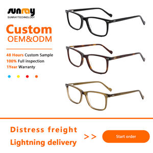 Monturas de Gafas Ópticas de Acetato con Protección Anti-Luz Azul, Gafas de Lujo para Hombre, Bloqueador de Luz Azul, Venta al Por Mayor OEM de Alta Gama - Product Image 3