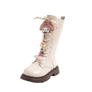 Girls' Long Boots Autumn and Winter New Cartoon PU Boots Soft Sole Kids Long Boots - Product Image 6