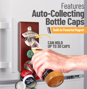 Décapsuleur magnétique robuste mural avec plateau de récupération, base aimantée puissante pour bars, cuisines et restaurants - Product Image 6