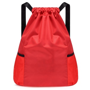 Lightweight Outdoor <strong>Drawstring</strong> <strong>Backpack</strong> for Fitness <strong>Sports</strong> Casual Basketball Football Bag with Large Capacity Polyester Lining - Product Image 3
