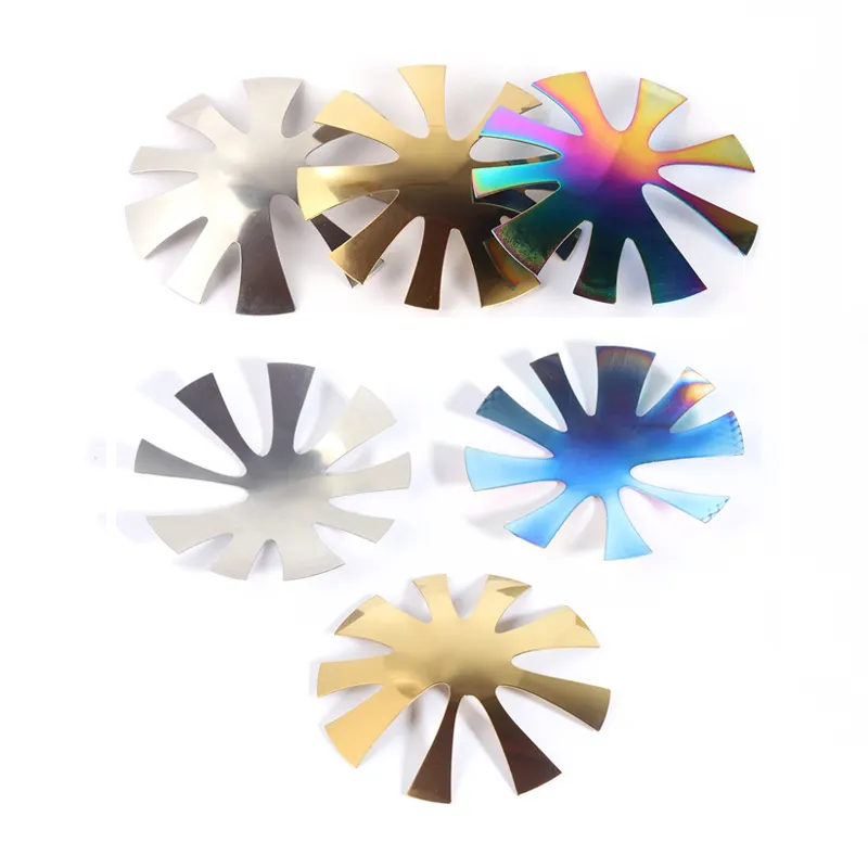 Образец $0,01 цветные легкие французские Типсы для ногтей инструменты для резки кромки шаблоны для триммера французская улыбка V-образный резак