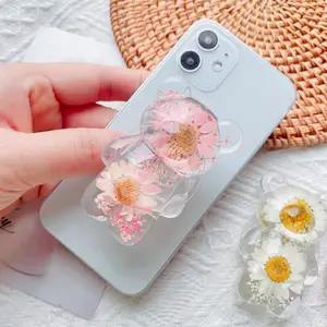 Real Flower 3D Bär Cartoon Beliebte Halter Faltbarer Schreibtisch Tablet Stand Telefon halter Handy Stand halter