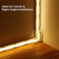 Connecteur rapide LUMIWISE à 2 broches, sans soudure, 5A 12V DC pour bande LED COB 5mm/8mm/10mm PCB IP20
