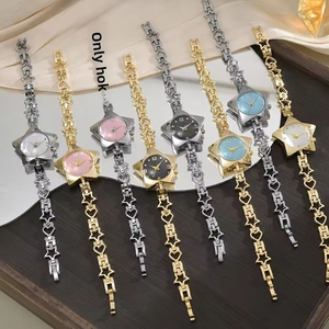 Five-pointed Star Chain-style <b>Watch</b> for Women Quartz Movement Eco-Friendly Ins-worthy High-appearance Niche Design Simple - Product Image 4