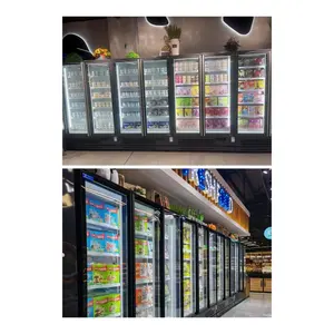 Kenkuhl Gelato Commercial Ice Cream Upright Freezer Display For Supermarket