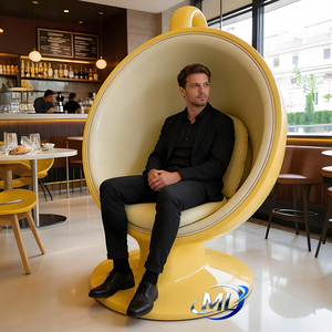 Fiberglass Coffee Cup Shape Single Leisure Lounge <b>Chair</b> Modern Design Durable Customized Color Apartment Outdoor Use - Product Image 4