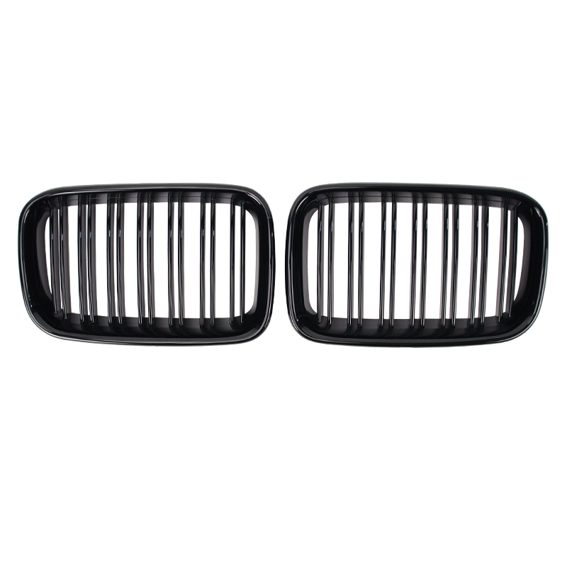 Double slat gloss black