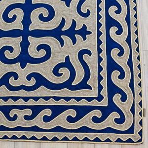 Tapis et ensembles de feutre Shyrdak rectangulaires à poils moyens de motif traditionnel écologique fait à la main pour un usage domestique en gros Baira - Product Image 3