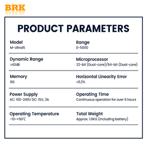 M-Ultra5 Elektronischer Wasserdichter Tragbarer Ultraschall-Fehlerdetektor Video-Klebstoff-Legierung Punktschweißnaht-Rissdetektion 26dB - Product Image 5