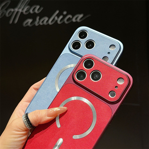 Funda Magnética de Tela Vaquera Retro de Lujo para Teléfono Móvil, Compatible con iPhone 18 Pro Max 17 16 15 14 13, Carcasa Mate Antigolpes - Product Image 5
