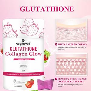 AegleWell Private Label Glutationa Colágeno Brilho Gomas Originais com Vitamina C,D,E,B6,B12 Gomas Complexas para Clareamento da Pele - Product Image 3