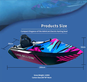 Multi funzionale intrattenimento competitivo Mini Kart elettrico barca ad alta velocità sci nautico per la vendita - Product Image 4