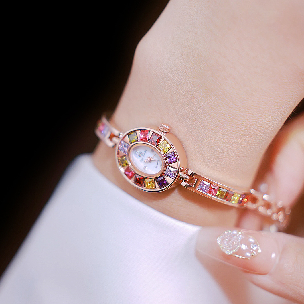 luxury brand rainbow watch women