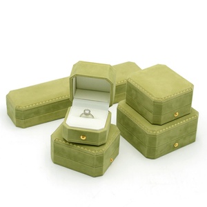 Customized Bracelet Jewelry Box Packaging Storage Gift <b>Present</b> Square Case Velvet Jewelry <b>Boxes</b> - Product Image 1