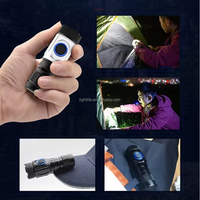 4 * XPG kecil Mini portabel daya tinggi Super terang USB isi ulang lampu senter luar ruangan berkemah pena klip Led senter taktis