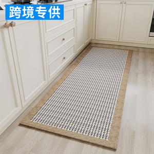 Tapete de Cocina Antideslizante, Impermeable, Resistente a las Manchas, Rectangular, con Patrón Geométrico, de Fibra de Poliéster, para Restaurante y Cocina - Product Image 3