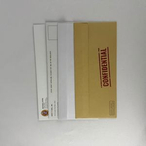 Enveloppes professionnelles personnalisées 10 enveloppes de sécurité à double fenêtre auto-scellantes enveloppes de retour pour le bureau factures envoi personnel - Product Image 3