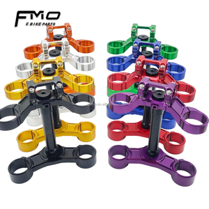 FMO Hyper Bee CNC Triple collier de fixation renforcé <span class=keywords><strong>KKE</strong></span> pour guidon à double épaule, avec logo personnalisé au laser, pièces de mise à niveau pour moto électrique - Product Image 1