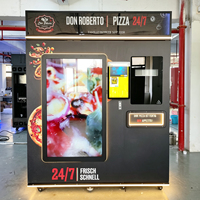 Distributeur automatique de pizzas intelligent IPLAYSMART, gestion basée sur le cloud, certifié CE, acier inoxydable, tailles de pizzas 10/12 pouces, personnalisation OEM
