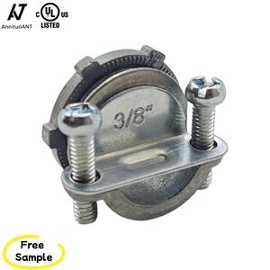 Connecteur de câble gainé en zinc moulé sous pression de 3/8 pouce, raccord de tuyauterie électrique <span class=keywords><strong>rigide</strong></span> non métallique, pince de serrage, conduit EMT - Product Image 1