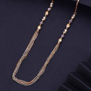 Collier élégant en chaîne fine dorée multi-perles pour femme, bijou à perles superposées stylé, accessoire délicat pour le quotidien - Product Image 1