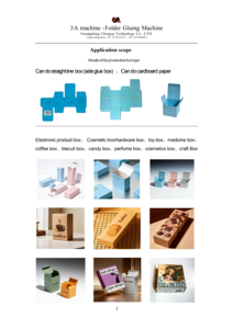 Plegadora y Encoladora de Cajas Pre-Plegadas 3A-800YZ, Máquina Automática para Plegado y Encolado de Cajas de Cartón Corrugado para Producción de Empaques - Product Image 3