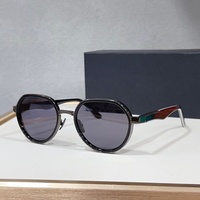 Lunettes de soleil ovales en acétate et métal de style designer de haute qualité avec protection UV400, élégantes et luxueuses
