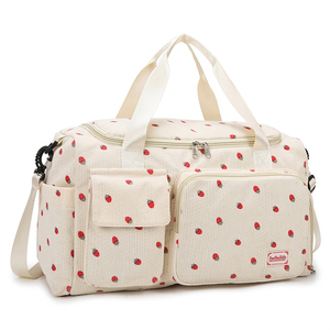 <span class=keywords><strong>Sac</strong></span> <span class=keywords><strong>de</strong></span> voyage personnalisable en velours côtelé avec logo, compartiment à chaussures, fermeture éclair et séparation sec/humide, idéal pour le sport - Product Image 1
