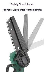 Scies à chaîne <span class=keywords><strong>sans</strong></span> balais 6 8 pouces <span class=keywords><strong>Mini</strong></span> scie à chaîne portable à une main <span class=keywords><strong>sans</strong></span> <span class=keywords><strong>fil</strong></span> à batterie Scie à élaguer rechargeable Scie à chaîne électrique - Product Image 5