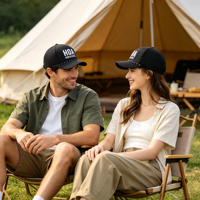 Casquette de baseball 6 panneaux personnalisée, directement de l'usine, imperméable et respirante en polyester, avec logo brodé 3D pour le golf et les activités de plein air