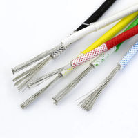 Cable de Cobre Sólido Estañado 22AWG con Aislamiento de Silicona de Alta Temperatura y Trenzado, UL758/UL1581, Personalizable para RV
