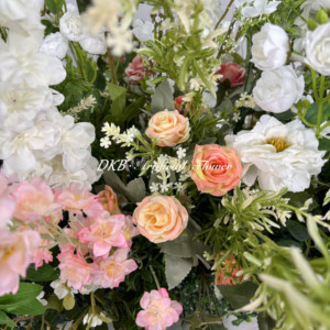 GF392 Arreglo Floral de Flores Silvestres Coloridas para Boda, Flores de Seda y Plantas, Ramo de Flores Silvestres Artificiales para Decoración de Pisos - Product Image 4