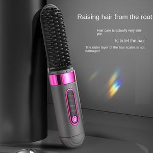 <span class=keywords><strong>Cepillo</strong></span> Alisador de <span class=keywords><strong>Cabello</strong></span> de Calentamiento Rápido, Calentamiento Instantáneo, Alta Eficiencia, Alisa <span class=keywords><strong>Cabello</strong></span> Largo, <span class=keywords><strong>Corto</strong></span>, Grueso y Fino Fácilmente - Product Image 2