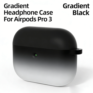 Étui en silicone souple de haute qualité avec dégradé de couleurs tendance, moulé sur mesure pour <span class=keywords><strong>AirPods</strong></span> Pro <span class=keywords><strong>3</strong></span> (2025). 360 °   Protection complète - Product Image 5