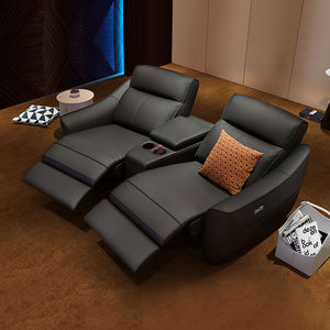 Kunden spezifische Leders essel Heimkino Elektrisches Sofa Nobler Film Audio-Visueller Raum Drei Vier-Personen-Kombination - Product Image 4