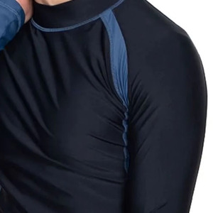 Rashguard pour homme à manches longues, différentes couleurs, anti-UV, Spandex/Polyester, léger, séchage rapide, logo personnalisé, vente en gros - Product Image 4