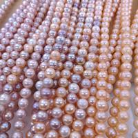 Vente en gros de vrais colliers de perles d'eau douce naturelles rondes de 2-12mm pour la fabrication de bijoux